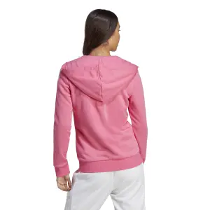 Sweatshirt women's hooded zipped fleece adidas Essentials 3-Stripes image-2