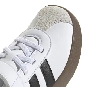 adidas gazelle silver green womens Adidas VL Court 3.0 | Youth | Silver Metallic/Off White/Gum