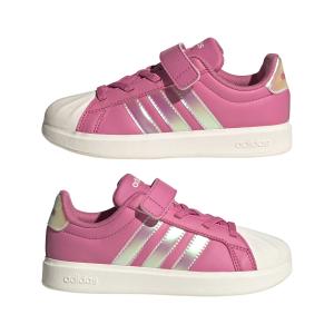 Sapatilhas com atacadores e velcro para crianças adidas Streettalk image-2