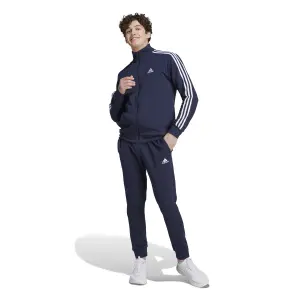 Molton-Trainingsanzug adidas Basic 3-Stripes image-3
