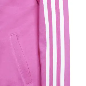 Sweatshirt com capuz totalmente zipado para menina adidas Essentials 3-Stripes image-2