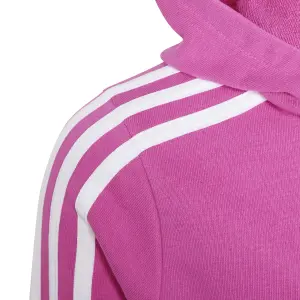 Sweatshirt com capuz totalmente zipado para menina adidas Essentials 3-Stripes image-3