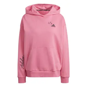 Felpa con cappuccio da donna adidas Varsity Scribble French Terry image-0