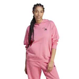 Felpa con cappuccio da donna adidas Varsity Scribble French Terry image-3