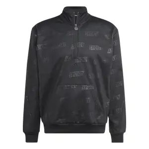 1/4 rits sweatshirt met reliëfpatroon adidas image-0