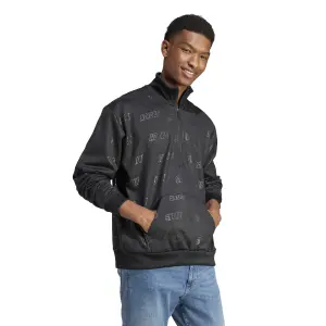 1/4 rits sweatshirt met reliëfpatroon adidas image-3