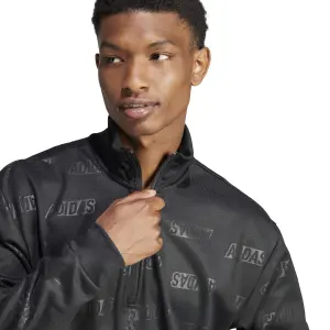 1/4 rits sweatshirt met reliëfpatroon adidas image-5