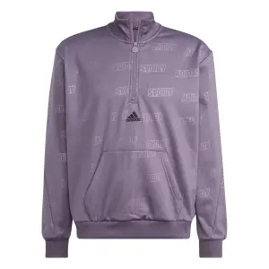 Bluza rozpinana 1/4 z wytłoczonym wzorem adidas image-0