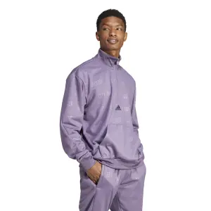 Bluza rozpinana 1/4 z wytłoczonym wzorem adidas image-3