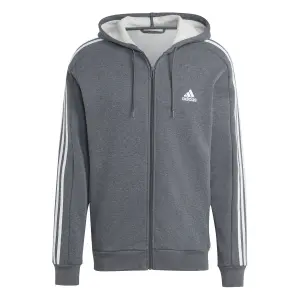 Full Zip Hoodie aus Molton adidas Essentials 3-Stripes image-0