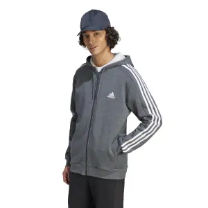 Full Zip Hoodie aus Molton adidas Essentials 3-Stripes image-1