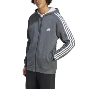 Full Zip Hoodie aus Molton adidas Essentials 3-Stripes image-2