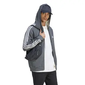 Full Zip Hoodie aus Molton adidas Essentials 3-Stripes image-3