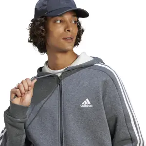 Full Zip Hoodie aus Molton adidas Essentials 3-Stripes image-5