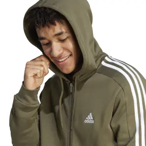 Sudadera con capucha y cremallera adidas Essentials 3-Stripes image-5