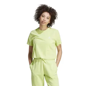 Camiseta crop bordada de mujer adidas Varsity Scribble image-1