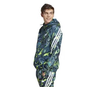 Veste de survêtement à capuche imprimé intégral adidas Future Icons image-2