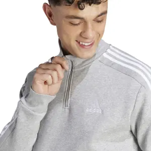 Sweatshirt molleton 1/4 zip adidas Essentials 3-Stripes image-5