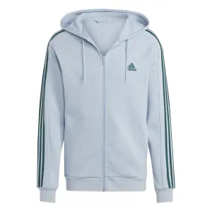 Full-zip fleece hooded sweatshirt adidas Essentials 3-Stripes image-0