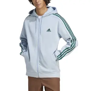 Full-zip fleece hooded sweatshirt adidas Essentials 3-Stripes image-2