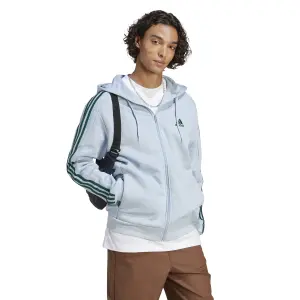 Full-zip fleece hooded sweatshirt adidas Essentials 3-Stripes image-3