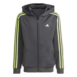 Sudadera con capucha y cremallera infantil adidas Train Essentials Aeroready 3-Stripes image-0