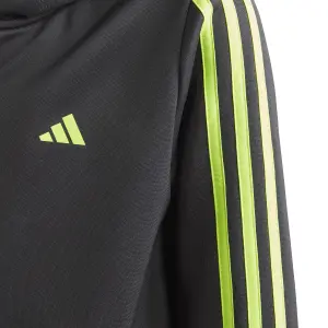 Sudadera con capucha y cremallera infantil adidas Train Essentials Aeroready 3-Stripes image-4