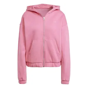Damen-Sweatshirt mit Integral-Kapuze mit Reißverschluss aus verwaschenem Molton adidas All SZN image-0