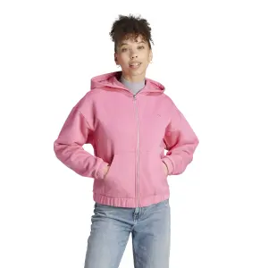 Damen-Sweatshirt mit Integral-Kapuze mit Reißverschluss aus verwaschenem Molton adidas All SZN image-2