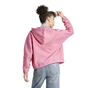 Damen-Sweatshirt mit Integral-Kapuze mit Reißverschluss aus verwaschenem Molton adidas All SZN image-3