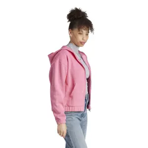 Damen-Sweatshirt mit Integral-Kapuze mit Reißverschluss aus verwaschenem Molton adidas All SZN image-4