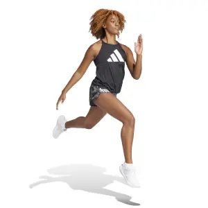 Bedrukte damesshort adidas Own the Run 3 Stripes image-2