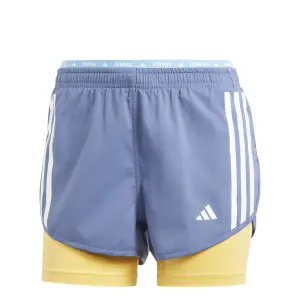 Pantalón corto 2 en 1 mujer adidas Own the Run 3 Stripes image-0