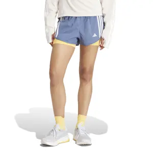 Pantalón corto 2 en 1 mujer adidas Own the Run 3 Stripes image-1