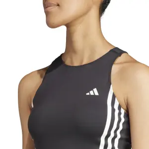 Tampo do tanque feminino adidas Own the Run 3 Stripes image-5