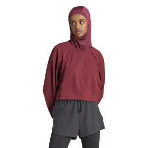 Sudadera corta de mujer adidas Aeroready image-2