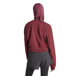 Sudadera corta de mujer adidas Aeroready image-3