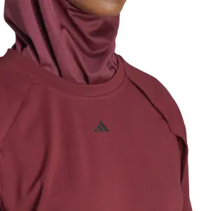 Sudadera corta de mujer adidas Aeroready image-6