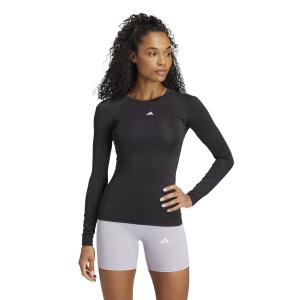 Camiseta de manga larga para mujer adidas Techfit image-1