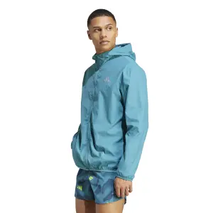 Giacca impermeabile con zip Adidas Run It image-1