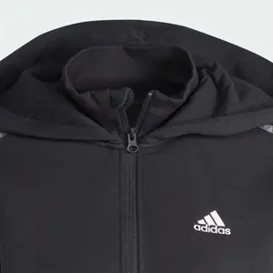 Felpa in pile a cappuccio da donna Adidas Floral Graphic 3-Stripes image-6