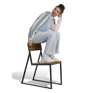Felpa da donna con mezzo collo in pile adidas Essentials 3-Stripes image-4