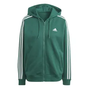 Sweatshirt à capuche oversize full zip femme adidas Essentials 3 Stripes Frech Terry image-0