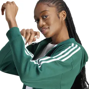 Sweatshirt à capuche oversize full zip femme adidas Essentials 3 Stripes Frech Terry image-5