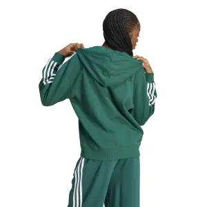 Sweatshirt à capuche oversize full zip femme adidas Essentials 3 Stripes Frech Terry image-3