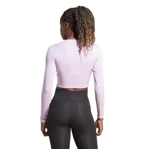 Camiseta manga larga mujer adidas Aeroready Hyperglam image-4