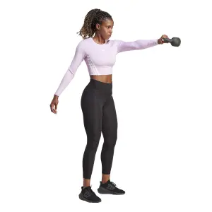 Camiseta manga larga mujer adidas Aeroready Hyperglam image-3