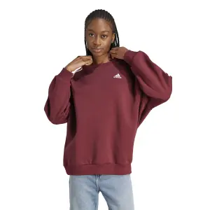 Sweatshirt aus Molton oversized Frau adidas Essentials 3-Stripes image-1