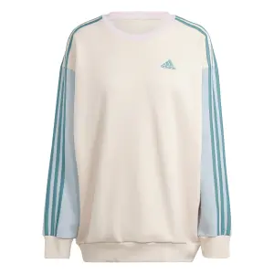 Sudadera polar oversize de mujer adidas Essentials 3-Stripes image-0