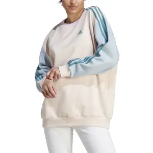 Sudadera polar oversize de mujer adidas Essentials 3-Stripes image-2